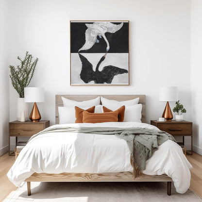 Hilma af Klint "The Swan No. 12" Print: Abstract Spiritual Art, Yin Yang Decor