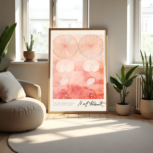 Hilma af Klint Abstract Flower Art Print: Spiritual Botanical Wall Decor