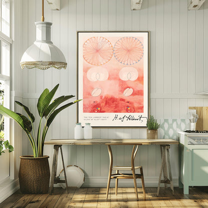Hilma af Klint Abstract Flower Art Print: Spiritual Botanical Wall Decor