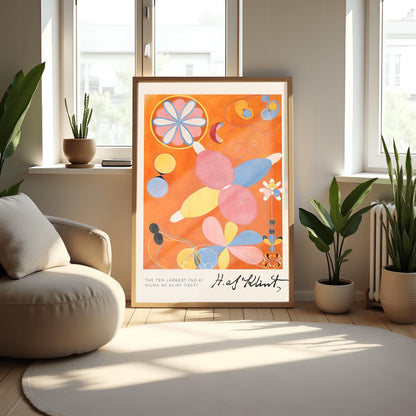 Hilma af Klint 'The Ten Largest No. 4' Print: Abstract Spiritual Flower Art
