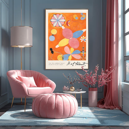 Hilma af Klint 'The Ten Largest No. 4' Print: Abstract Spiritual Flower Art