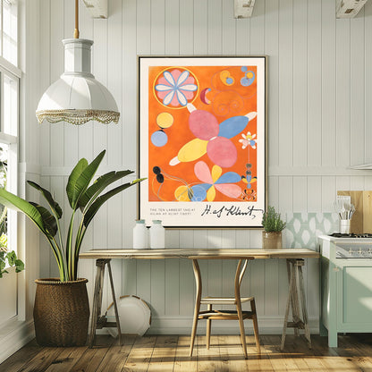 Hilma af Klint 'The Ten Largest No. 4' Print: Abstract Spiritual Flower Art
