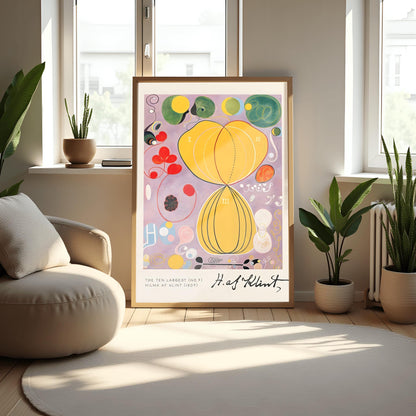Hilma af Klint Print: The Ten Largest No. 7, Spiritual Abstract Flower Art