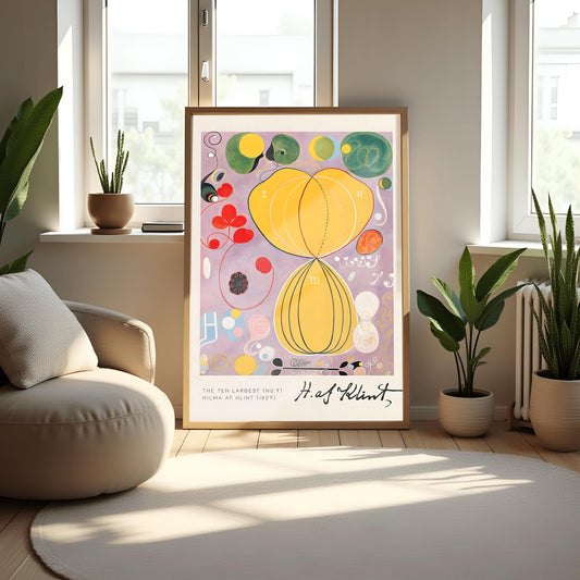 Hilma af Klint Print: The Ten Largest No. 7, Spiritual Abstract Flower Art