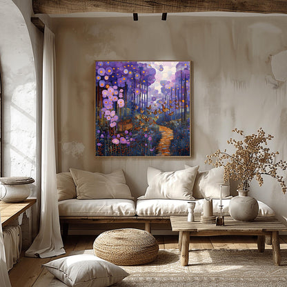 Gustav Klimt Poster Butterfly Pathway Print ‚Äì Abstract Floral Wall Art (view 8)