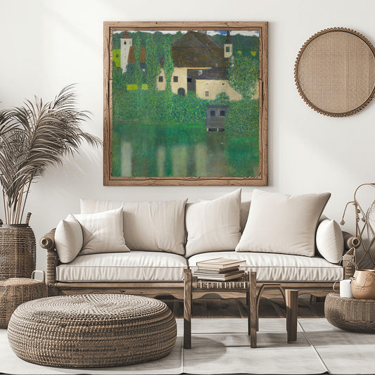 Gustav Klimt Art Print: Schloss Kammer on Attersee, Lakeside Landscape