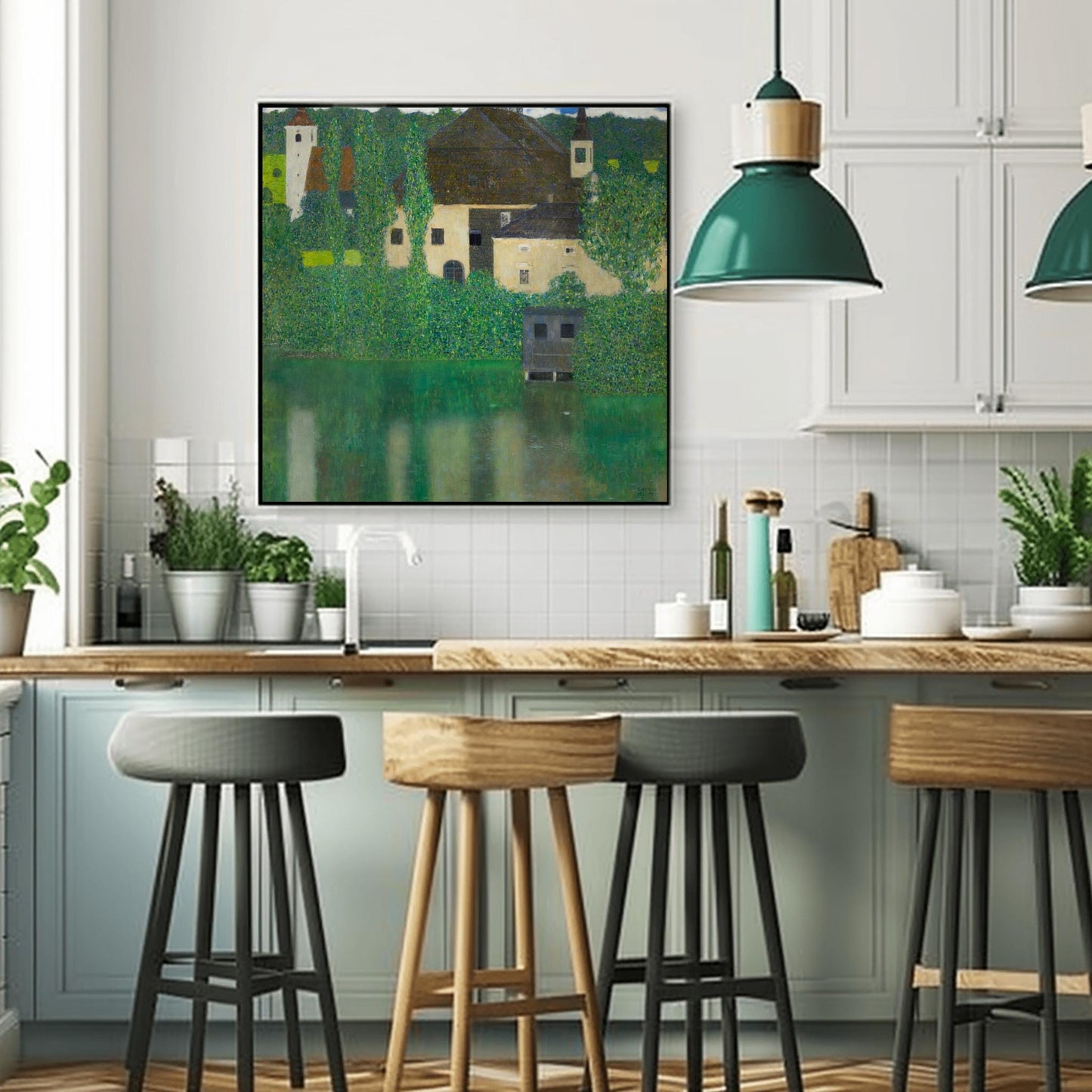 Gustav Klimt Art Print: Schloss Kammer on Attersee, Lakeside Landscape