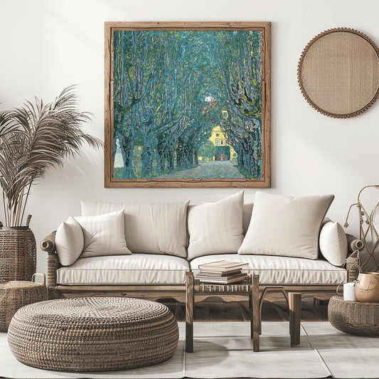 Gustav Klimt Tree Avenue Art Print: Austrian Landscape Poster