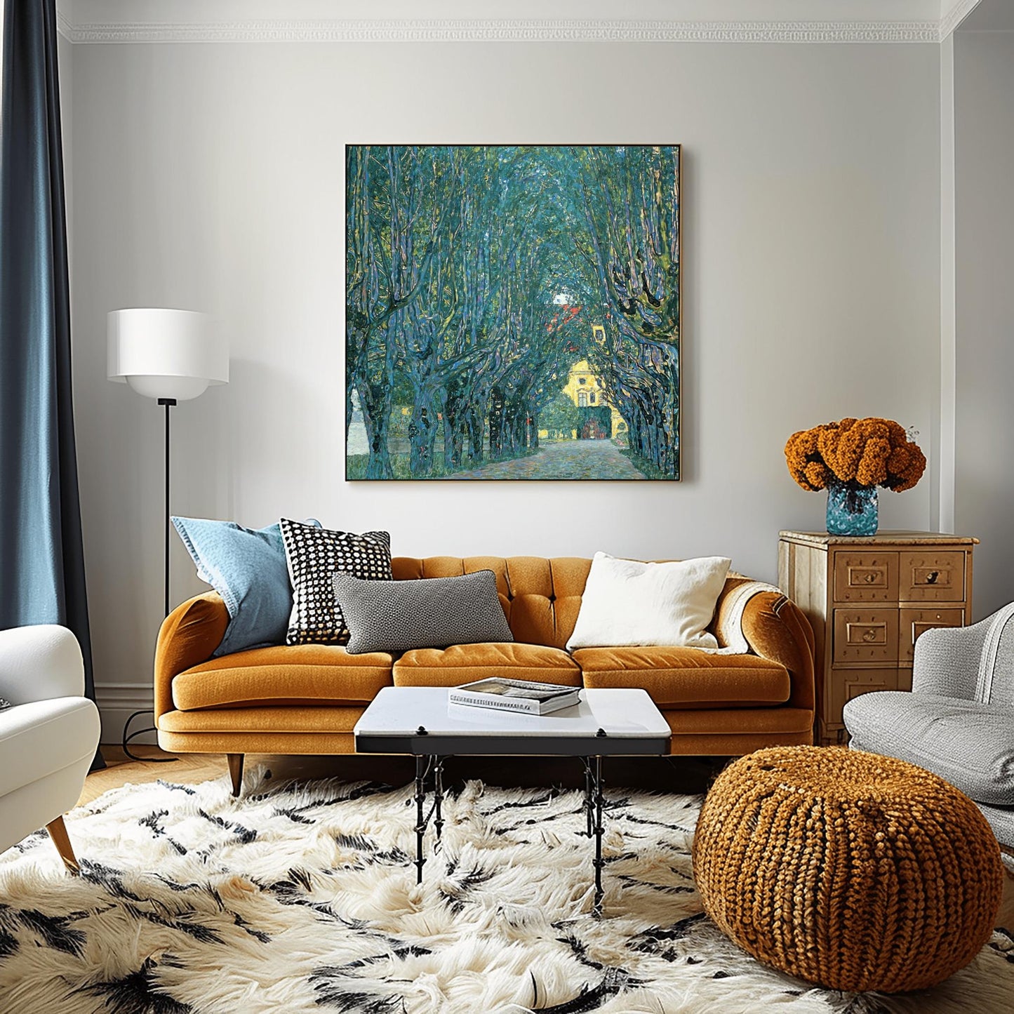 Gustav Klimt Tree Avenue Art Print: Austrian Landscape Poster