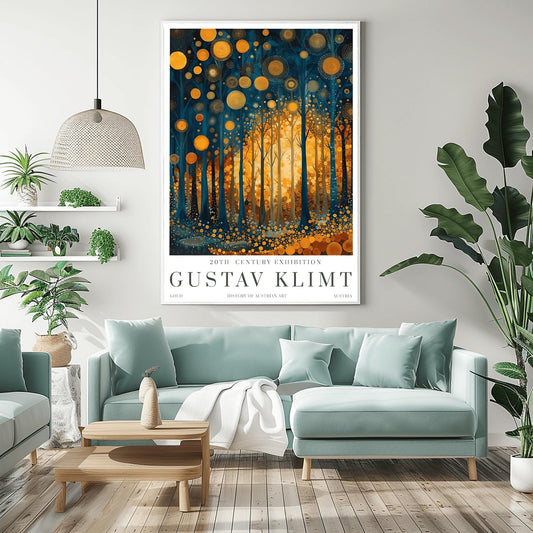 Gustav Klimt Art Nouveau Print: Gold Fine Art Museum Poster
