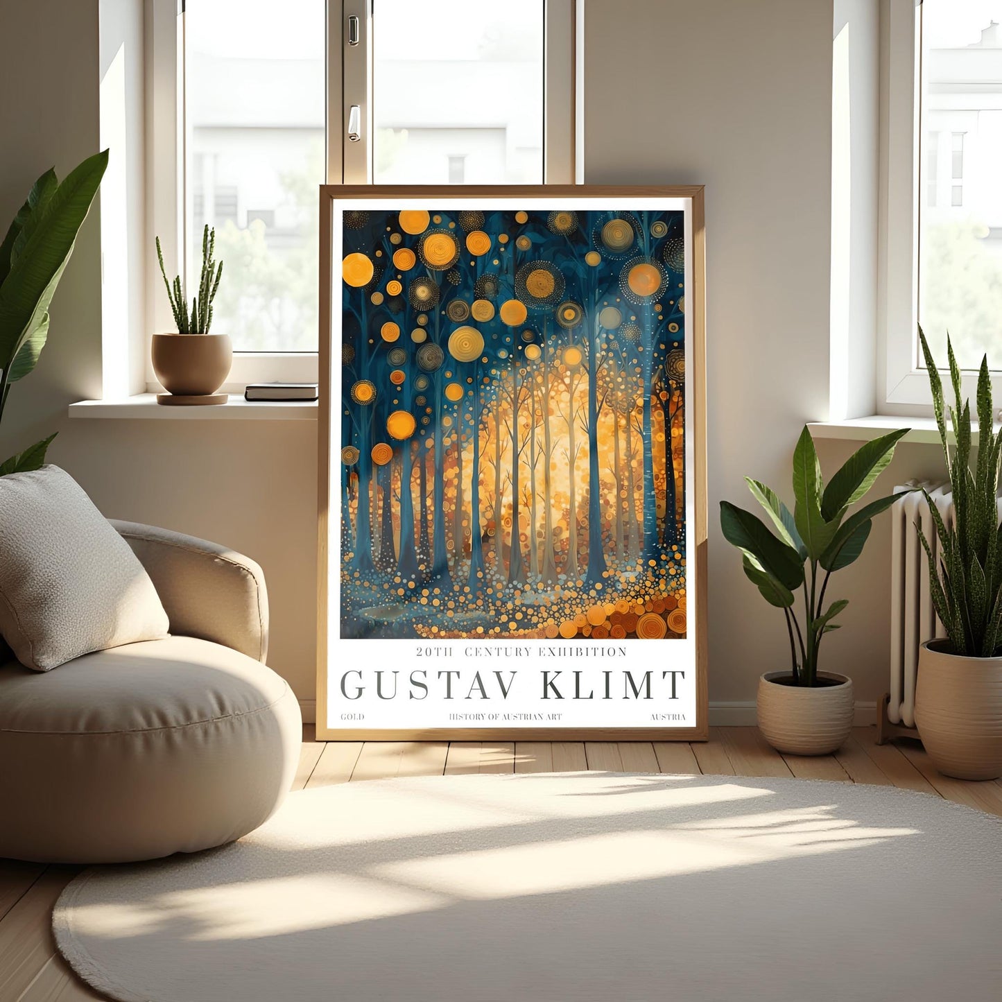 Gustav Klimt Art Nouveau Print: Gold Fine Art Museum Poster