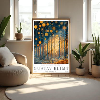 Gustav Klimt Art Nouveau Print: Gold Fine Art Museum Poster