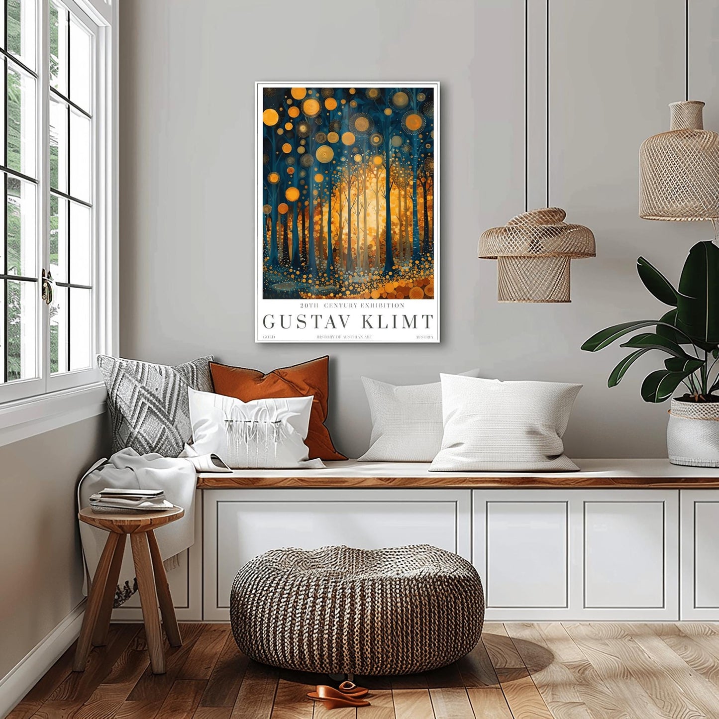 Gustav Klimt Art Nouveau Print: Gold Fine Art Museum Poster