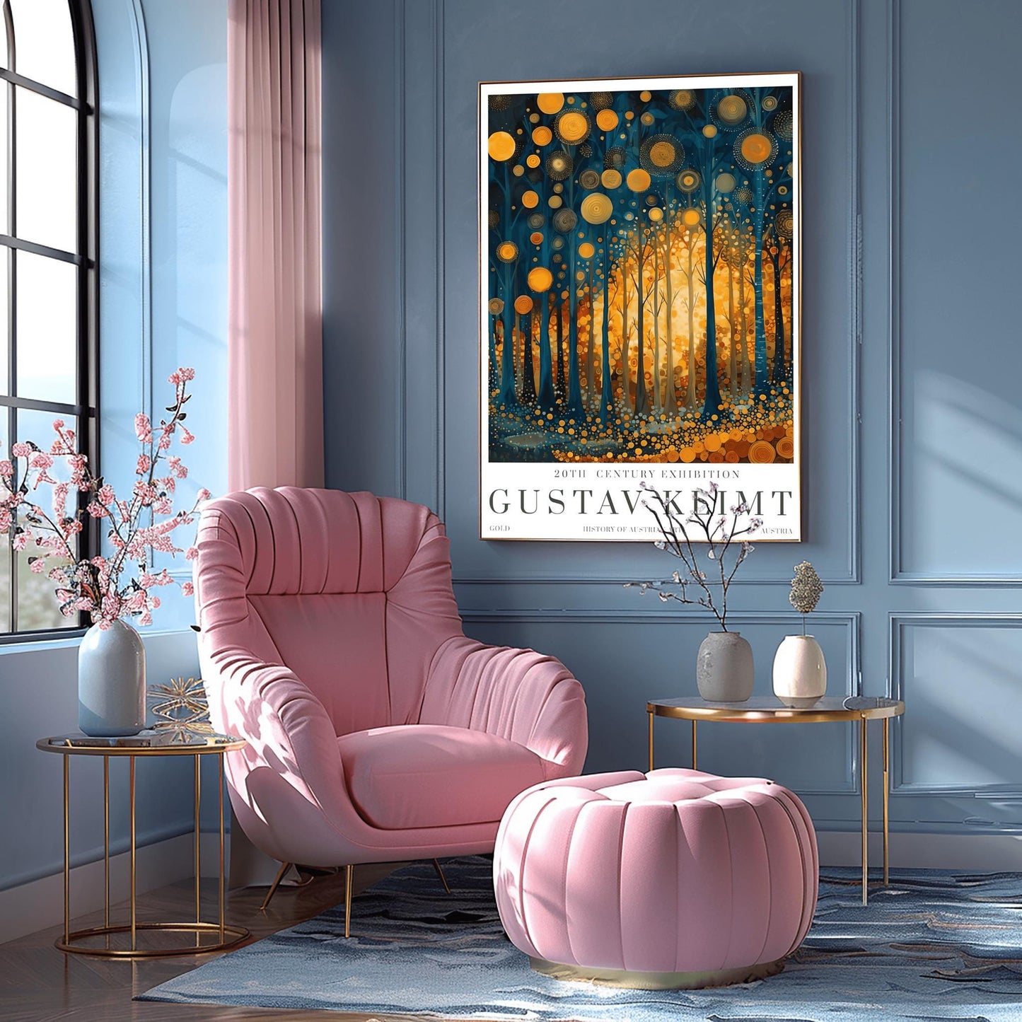 Gustav Klimt Art Nouveau Print: Gold Fine Art Museum Poster