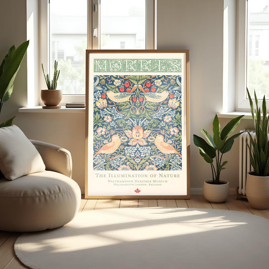William Morris Print Vintage Poster Floral Wall Art Exhibition Print Textiles Home Decor