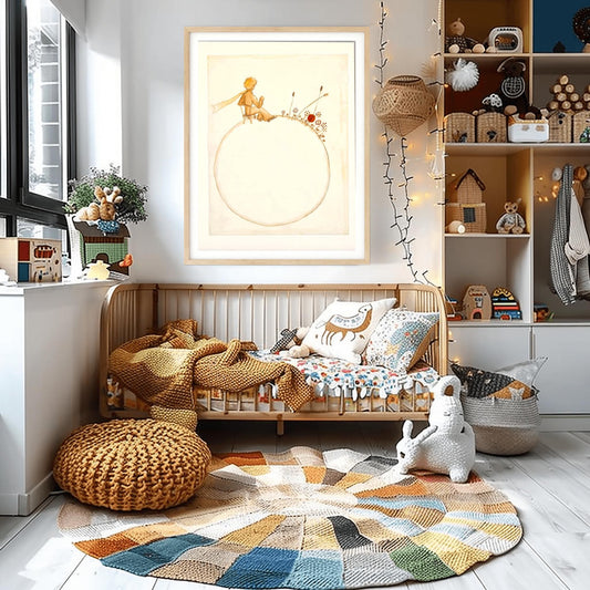 The Little Prince Poster: French Quote Nursery Wall Art
