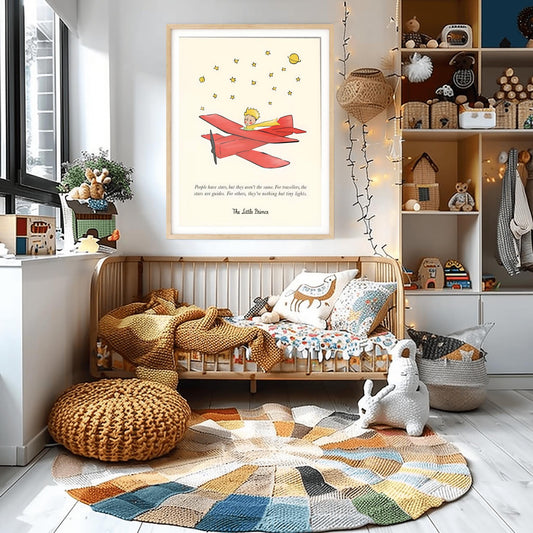 The Little Prince Quote Print: Antoine de Saint-Exupéry Nursery Wall Art