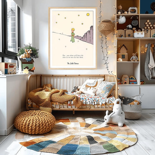 The Little Prince Poster: Classic Story Nursery Wall Art