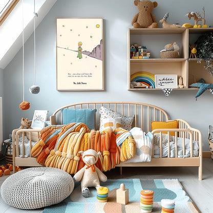 The Little Prince Poster: Classic Story Nursery Wall Art