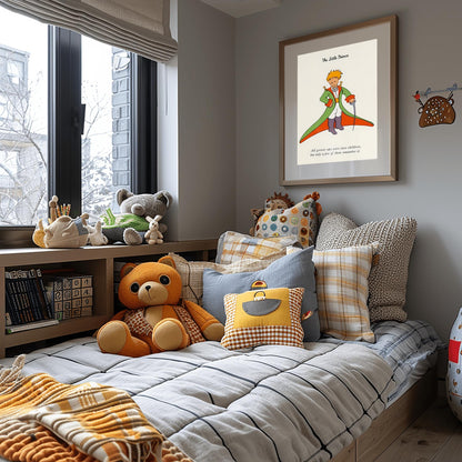 The Little Prince Poster: Classic Quote Nursery Wall Art