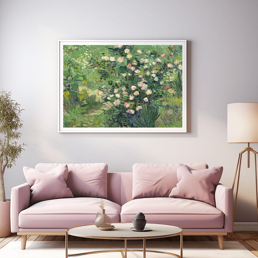 Vincent Van Gogh Roses Print, French Impressionist Landscape, Flowers Meadow Art, Poster Wall Art, Digital Download, Aesthetic Floral Decor