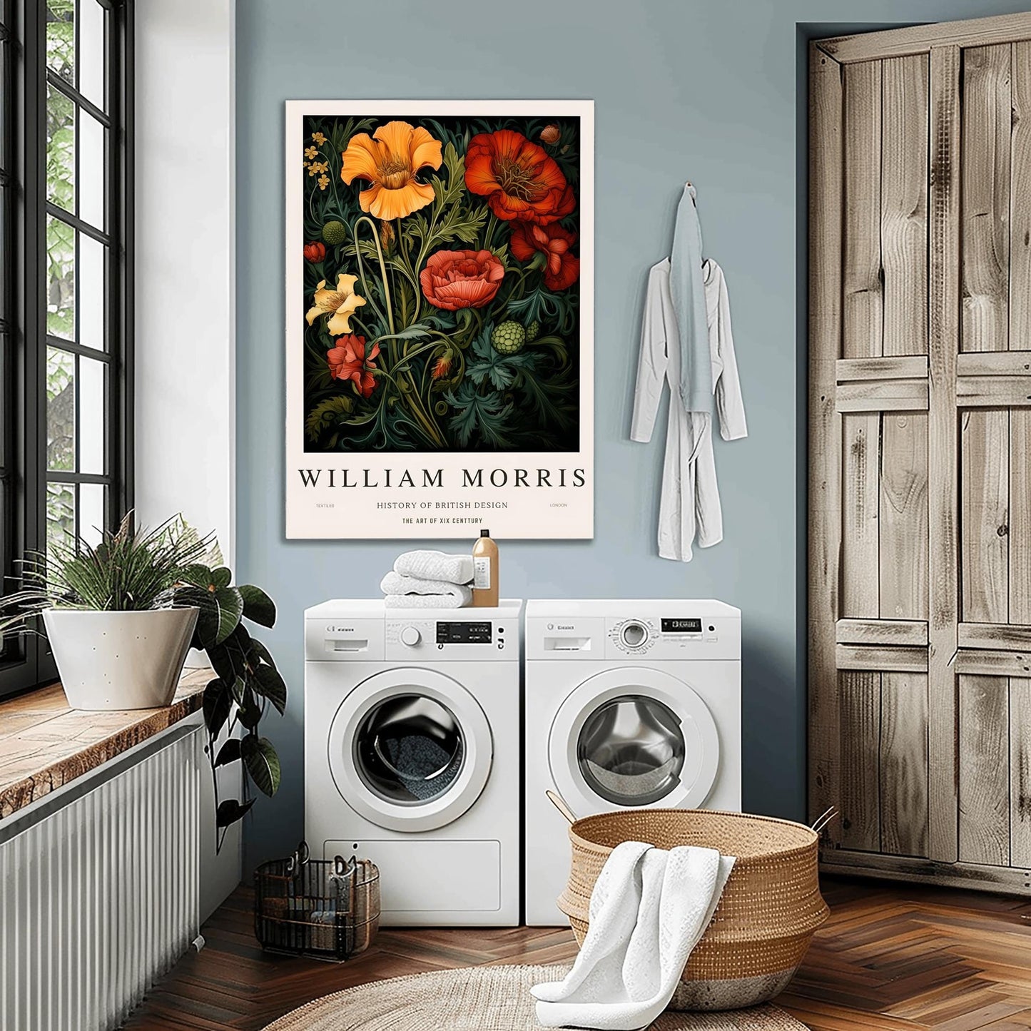 William Morris Kew Gardens Print: Vintage Floral Art Nouveau Poster