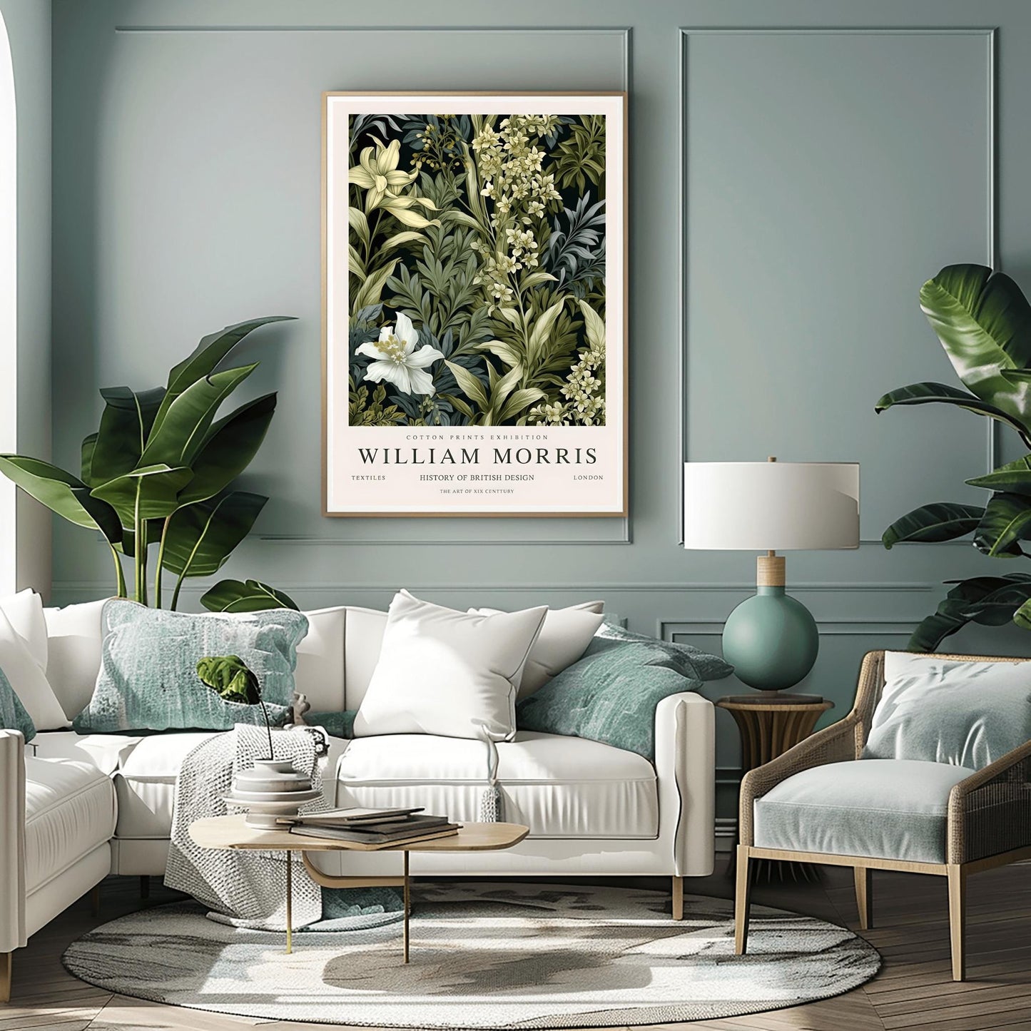 William Morris Kew Gardens Print: Vintage Floral Art Nouveau Poster
