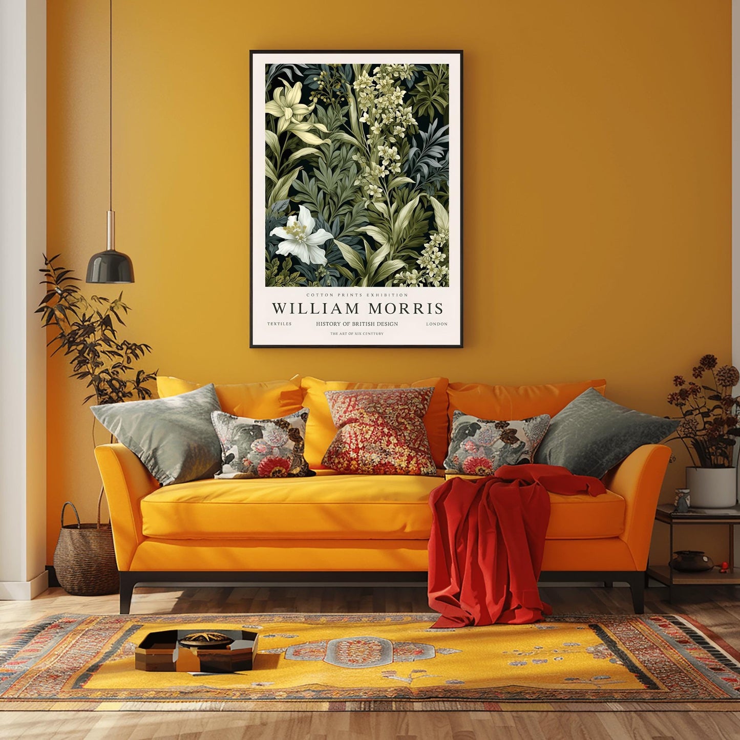 William Morris Kew Gardens Print: Vintage Floral Art Nouveau Poster