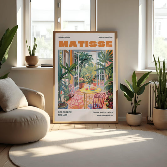 Henri Matisse Cutouts Print: Minimalist Beige Gallery Wall Art