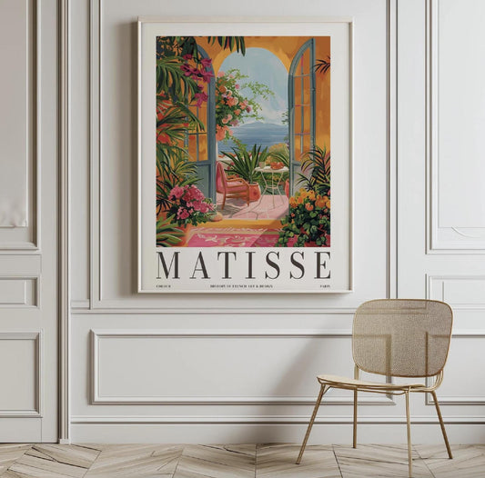 Henri Matisse Open Window Print: Mid-Century Modern Botanical Wall Art