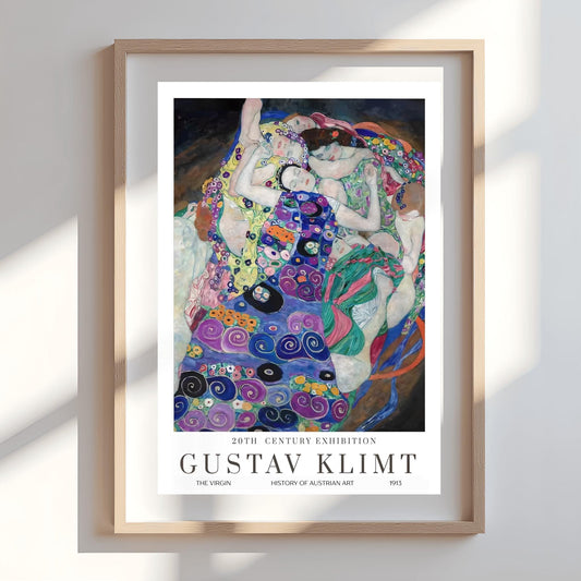 Gustav Klimt The Virgin Poster, 20th Century Exhibition, Art History, Home Decor