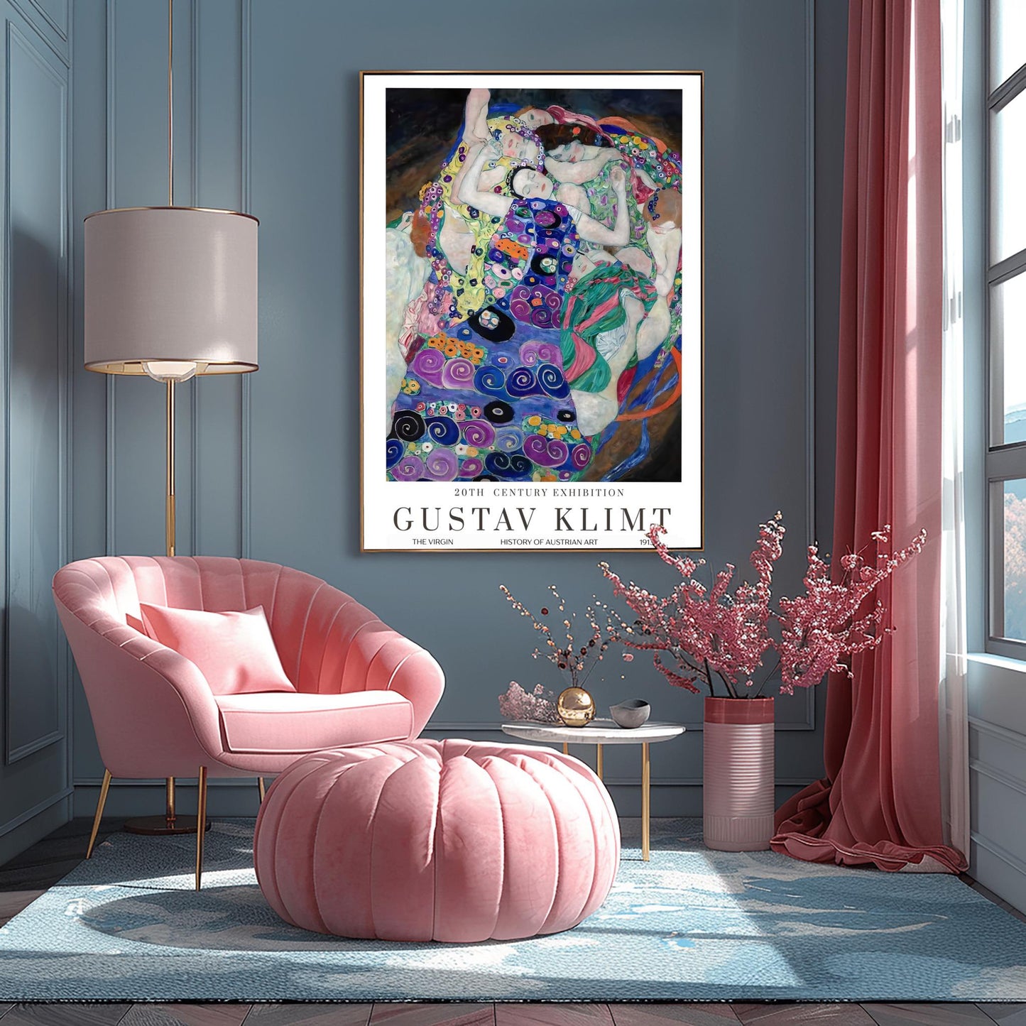 Gustav Klimt The Virgin Poster, 20th Century Exhibition, Art History, Home Decor