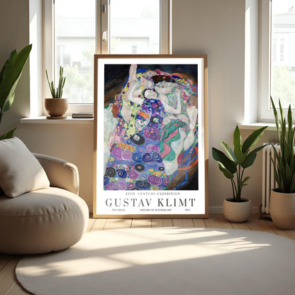 Gustav Klimt The Virgin Poster, 20th Century Exhibition, Art History, Home Decor