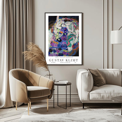 Gustav Klimt The Virgin Poster, 20th Century Exhibition, Art History, Home Decor