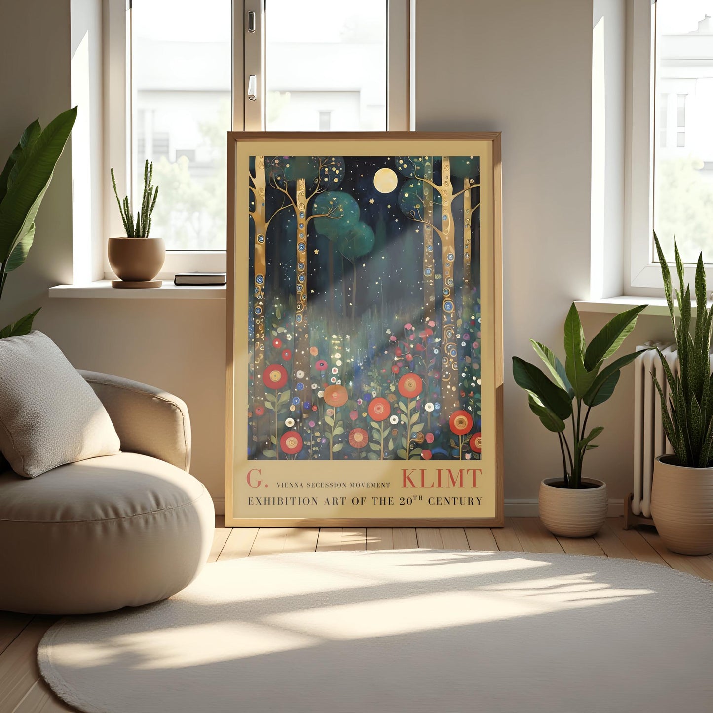 Gustav Klimt Forest Print, Vienna Secession, Exhibition Art, 20th Century Wall Decor