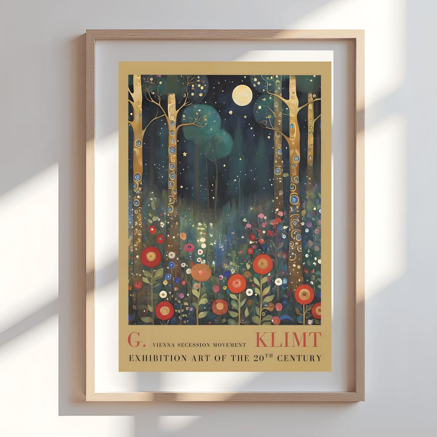 Gustav Klimt Forest Print, Vienna Secession, Exhibition Art, 20th Century Wall Decor