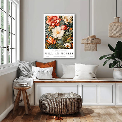 William Morris Exhibition Poster, Floral Print, Arts and Crafts, 19th Century