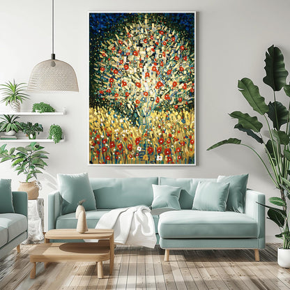 Gustav Klimt Tree of Life Print, Gold Abstract Tree Art, Modern Symbolist Wall Decor, Nature Inspired Gift, Art Nouveau Reproduction