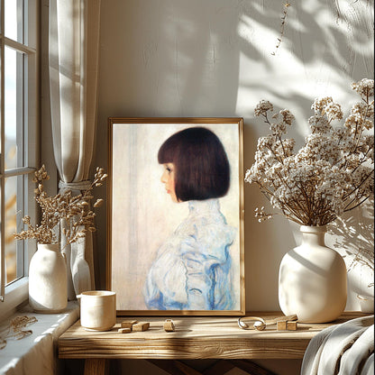 Gustav Klimt Print, Portrait of Helene Klimt 1898, Klimt Exhibition Poster, Vintage Wall Art