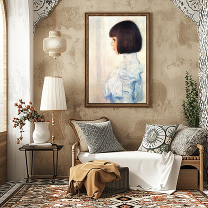 Gustav Klimt Print, Portrait of Helene Klimt 1898, Klimt Exhibition Poster, Vintage Wall Art
