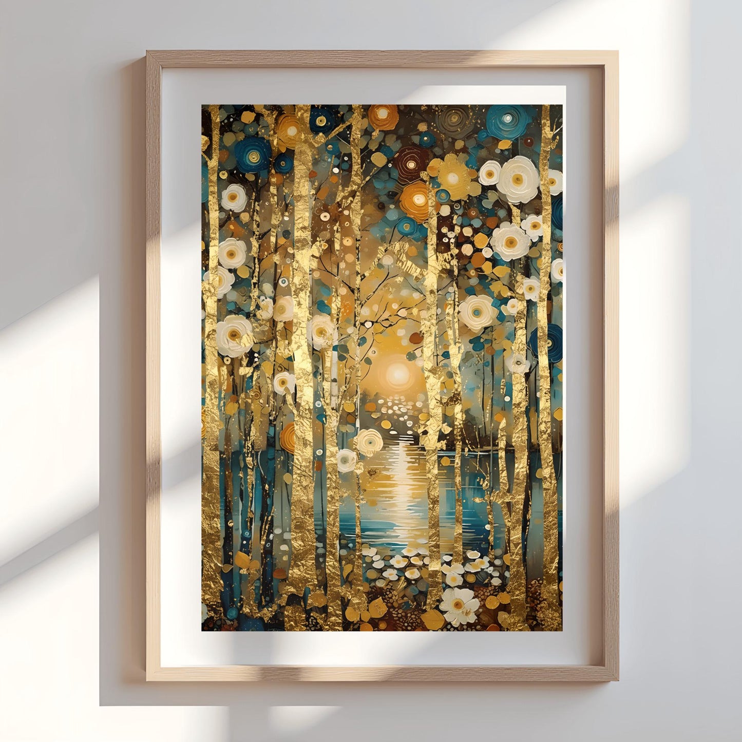 Gustav Klimt Golden Mystical Landscape Print ‚Äì Symbolist Lake Art (view 6)