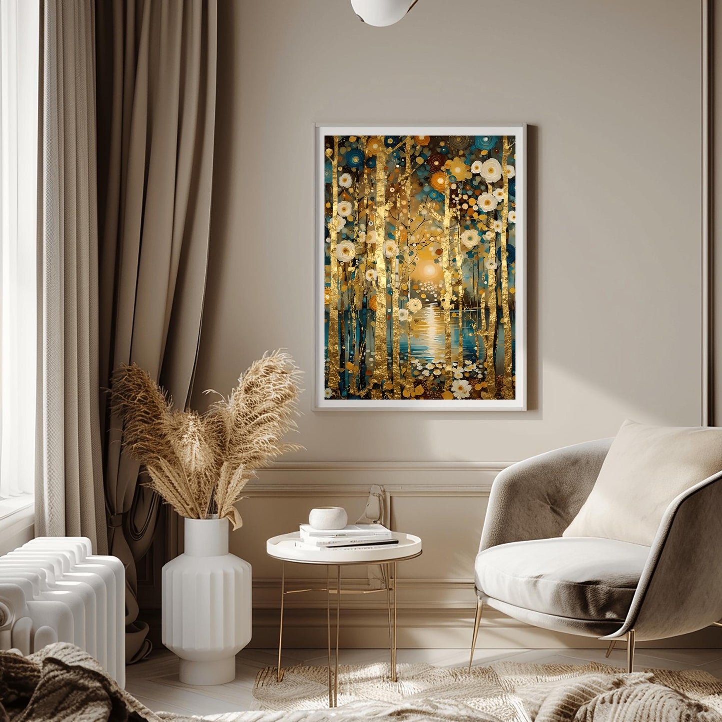 Gustav Klimt Golden Mystical Landscape Print ‚Äì Symbolist Lake Art (view 8)