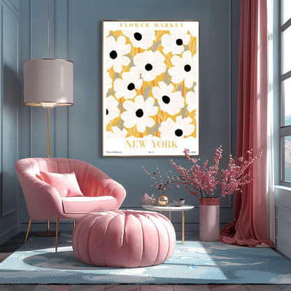 New York Flower Market Print ‚Äì White Anemone Poster (main image)
