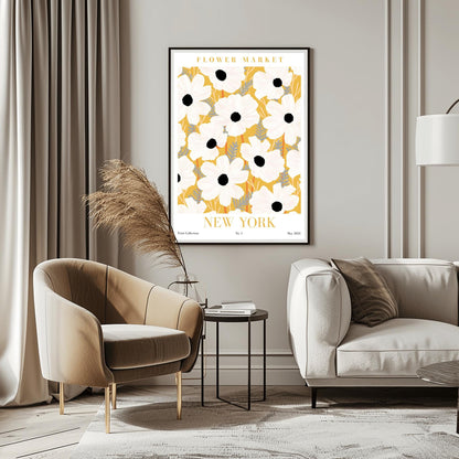 New York Flower Market Print ‚Äì White Anemone Poster (view 7)
