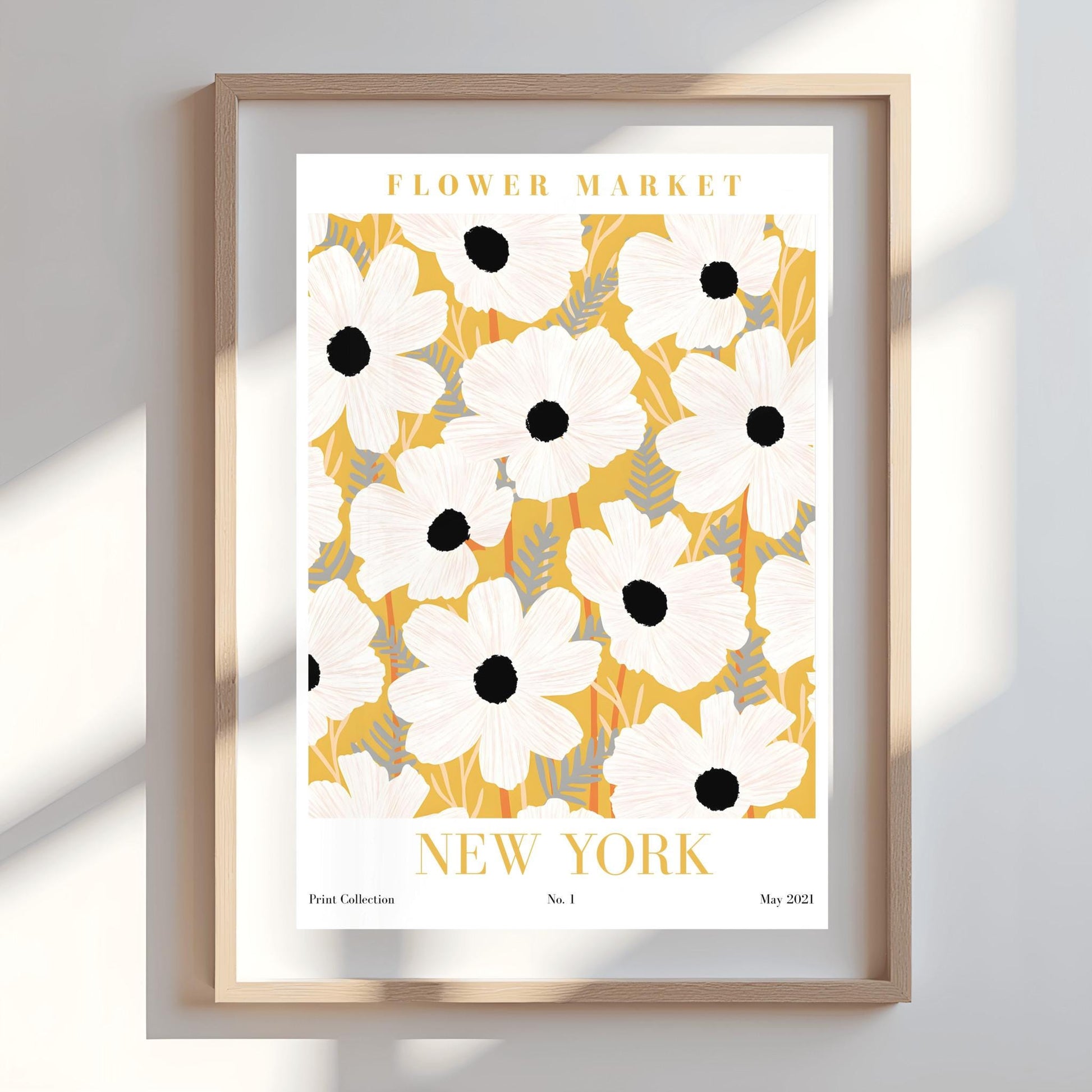 New York Flower Market Print ‚Äì White Anemone Poster (view 8)