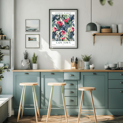 Cape Town Flower Market Print ‚Äì King Protea Floral Poster (view 3)