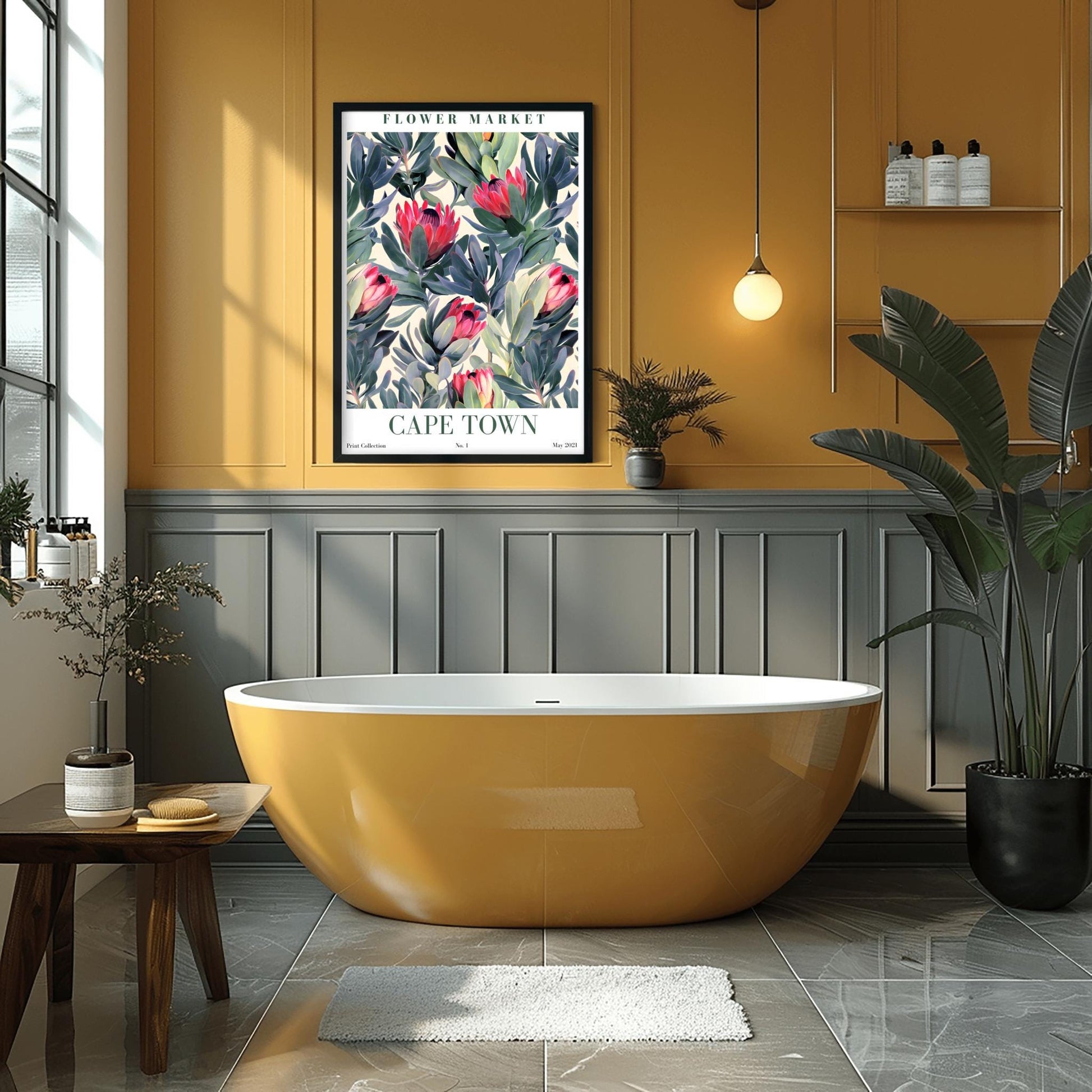 Cape Town Flower Market Print ‚Äì King Protea Floral Poster (view 6)