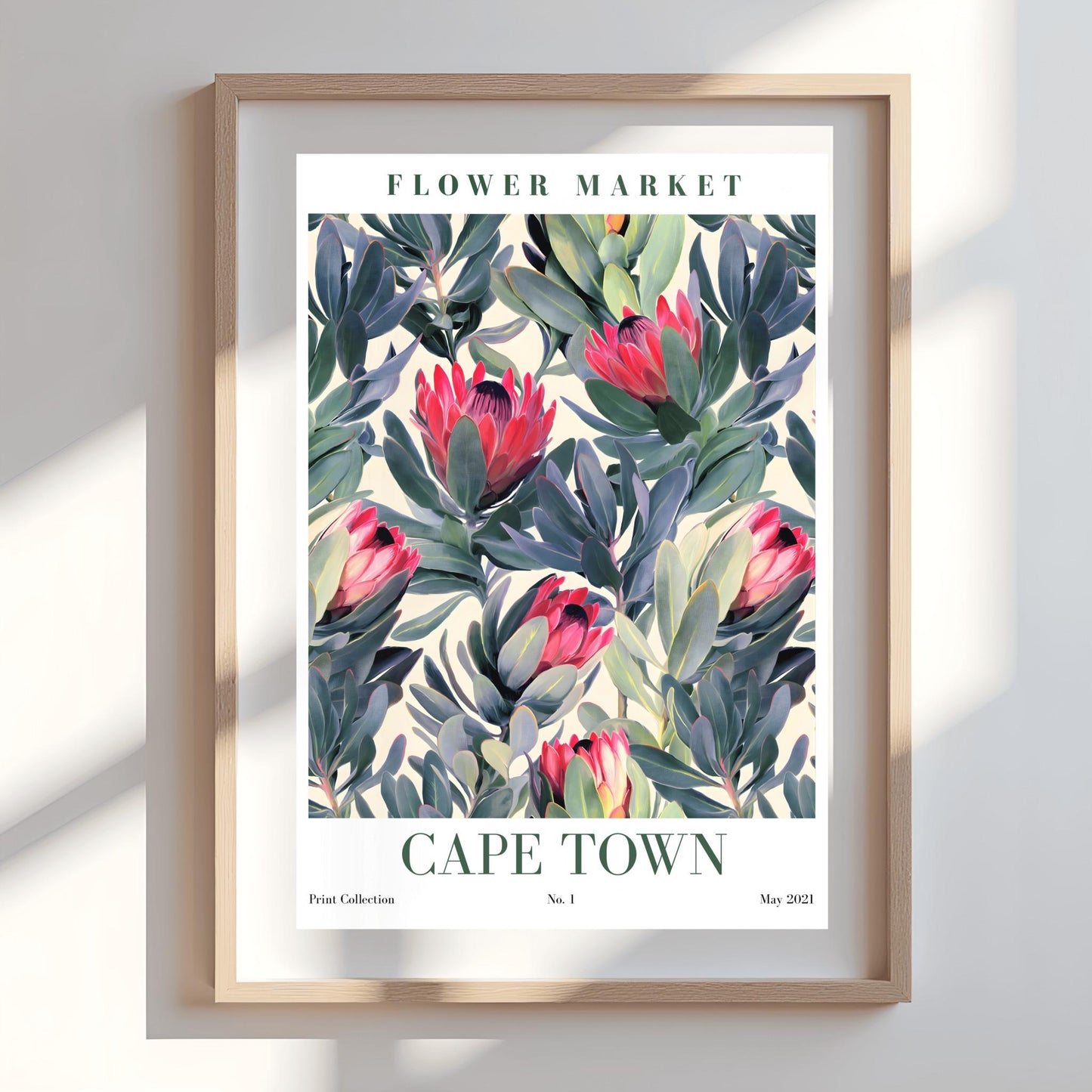 Cape Town Flower Market Print ‚Äì King Protea Floral Poster (view 8)