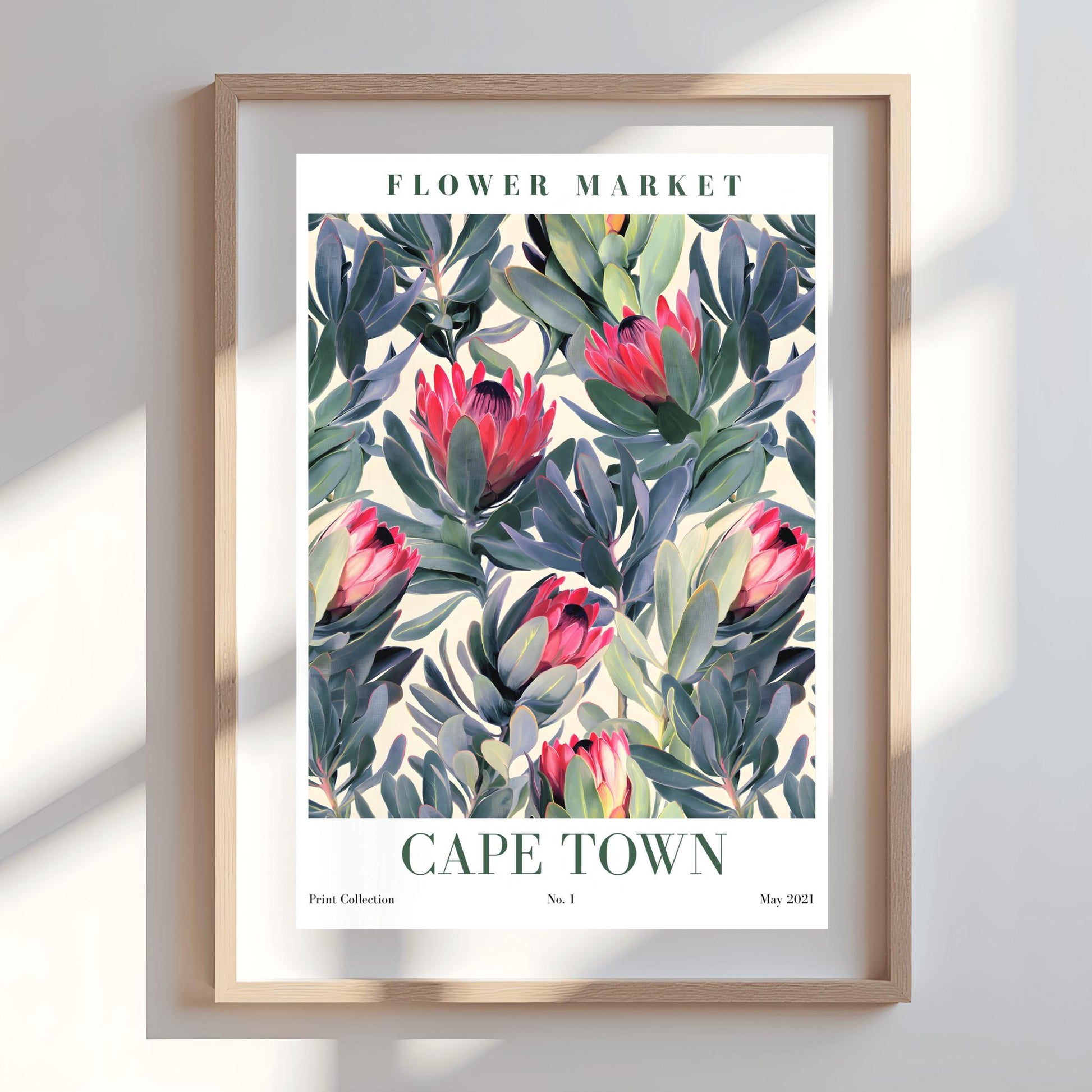 Cape Town Flower Market Print ‚Äì King Protea Floral Poster (view 8)