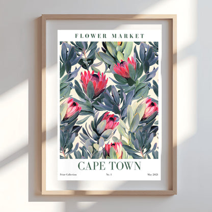 Cape Town Flower Market Print ‚Äì King Protea Floral Poster (view 8)